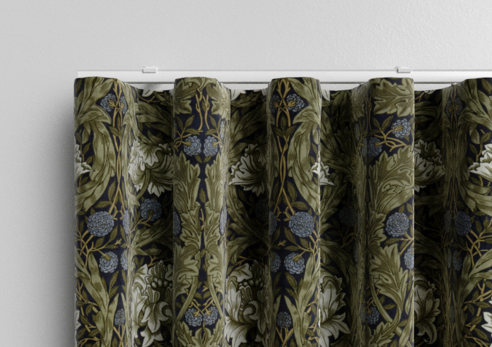 William Morris African Marigold Velvet, Cornflower - Made to Measure Curtains - Image 13
